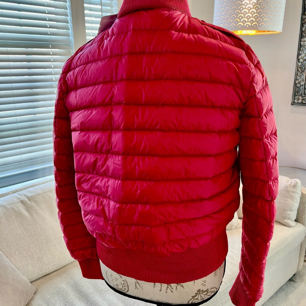 Moncler SILENE Red Bomber Style Puffer - Picture 2 of 16